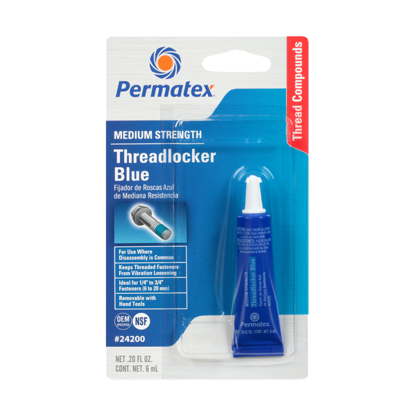 PERMATEX MEDIUM STRENGHT THREADLOCKER BLUE